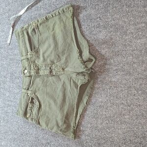 7 for All Mankind Olive Denim Shorts Sz 31